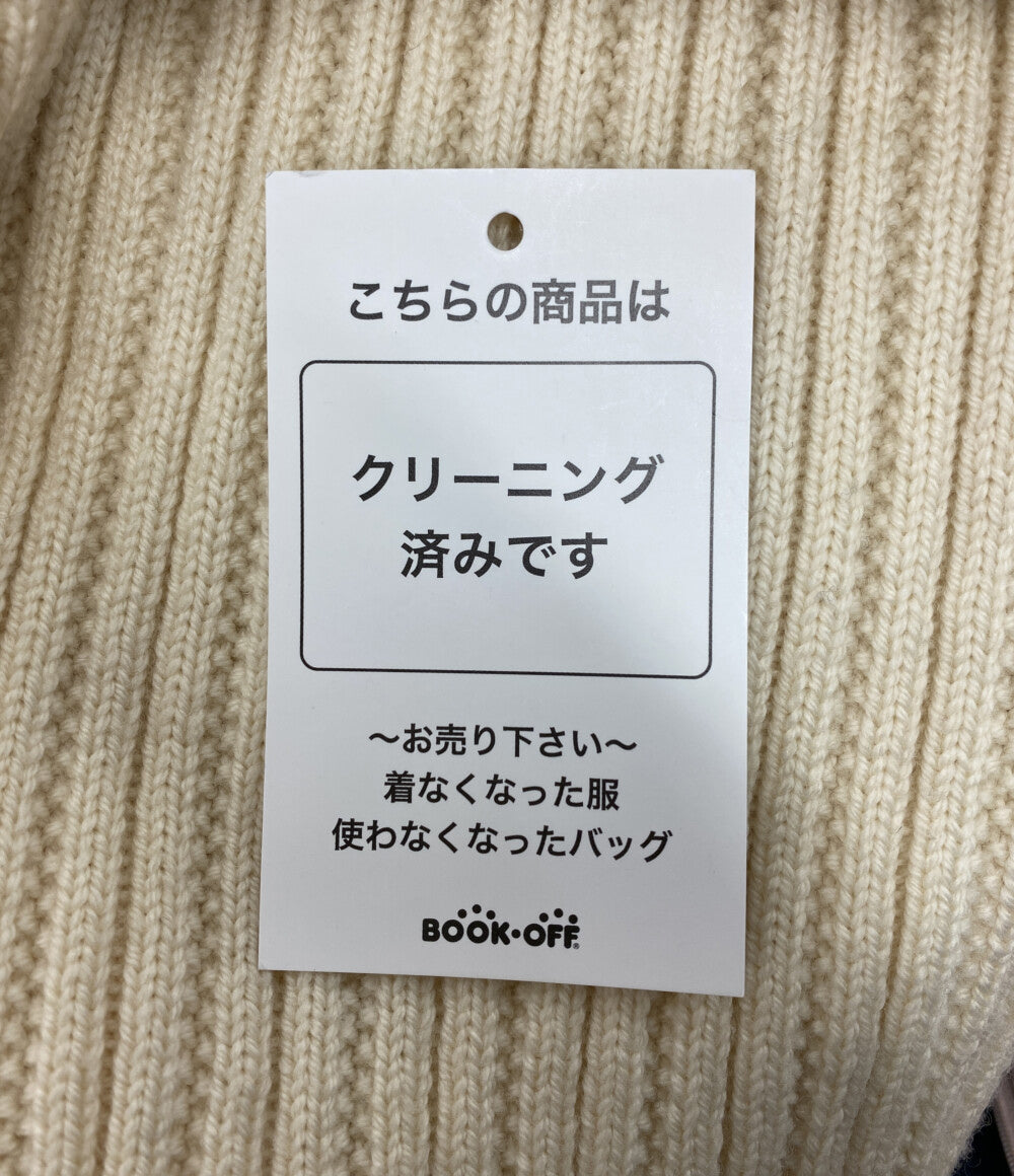 CELINE タートルネックニット ウール アイボリー レディース SIZE M セリーヌ