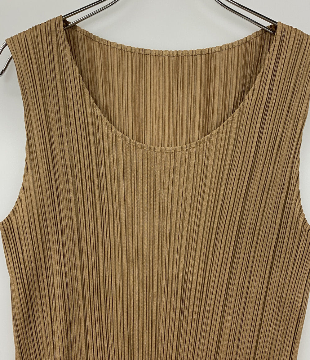 PLEATS PLEASE ノースリーブブラウス キャミソール PP63-JK301 レディース SIZE 3 プリーツプリーズ