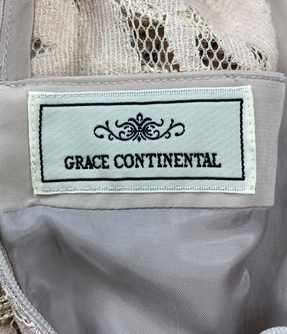 GRACE CONTINENTAL ノースリーブワンピース ビジュー レース 1633 5057-1 レディース SIZE 36 グレースコンチネンタル