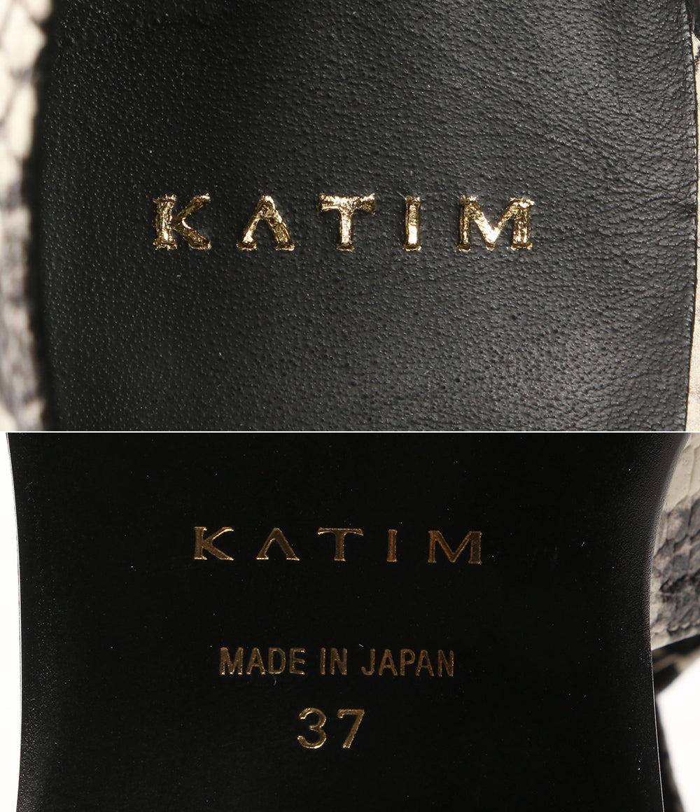 KATIM カティム サンダル パイソン レディース SIZE 37