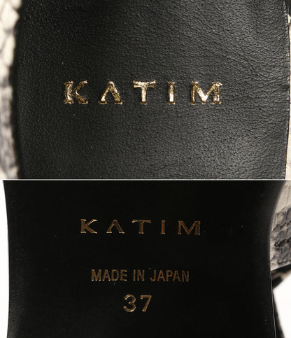 KATIM カティム サンダル パイソン レディース SIZE 37
