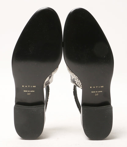 KATIM カティム サンダル パイソン レディース SIZE 37
