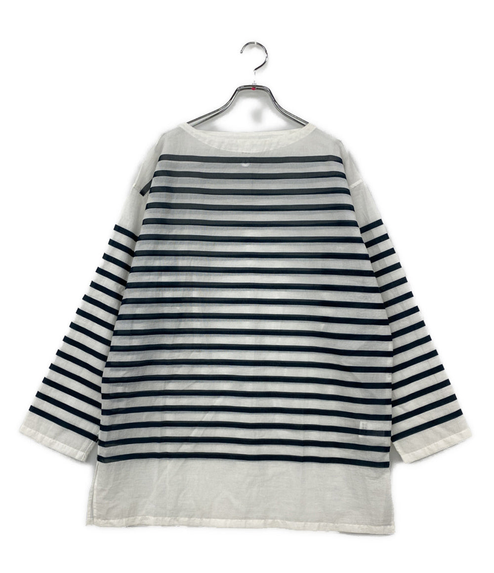 迷迭香 マンネンロウ メッシュシャツ バスクシャツ ボーダー MSH-2 レディース SIZE 3