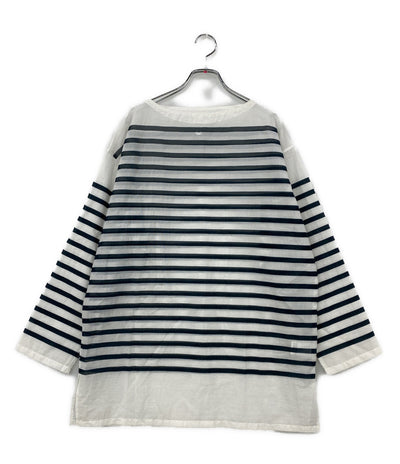 迷迭香 マンネンロウ メッシュシャツ バスクシャツ ボーダー MSH-2 レディース SIZE 3