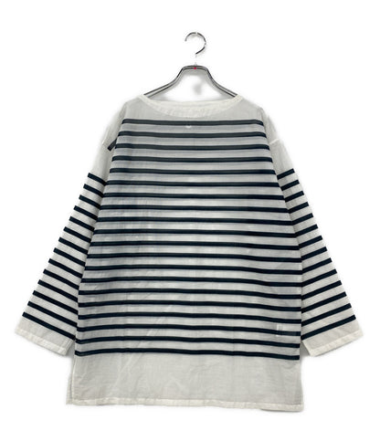 迷迭香 マンネンロウ メッシュシャツ バスクシャツ ボーダー MSH-2 レディース SIZE 3