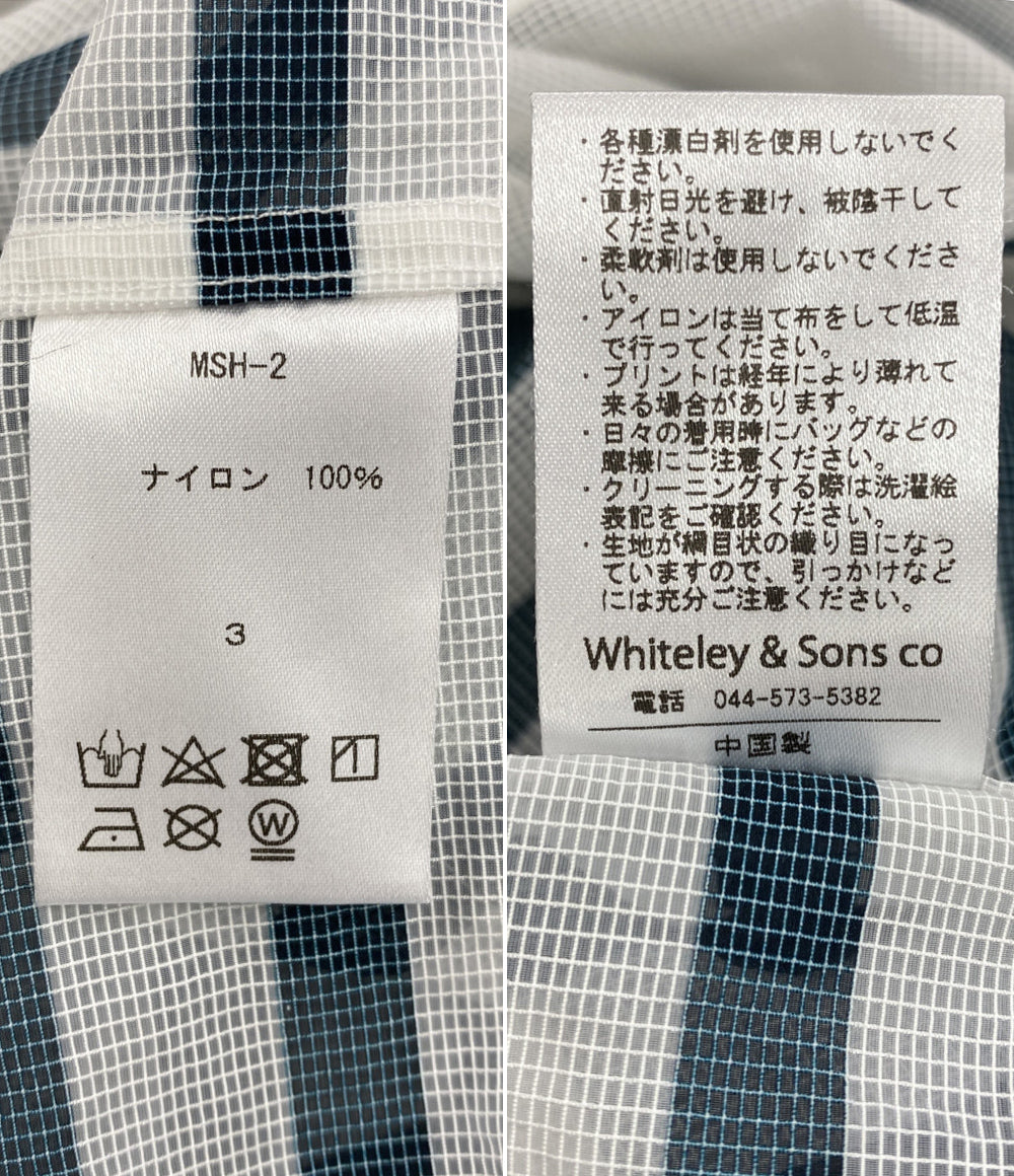 迷迭香 マンネンロウ メッシュシャツ バスクシャツ ボーダー MSH-2 レディース SIZE 3