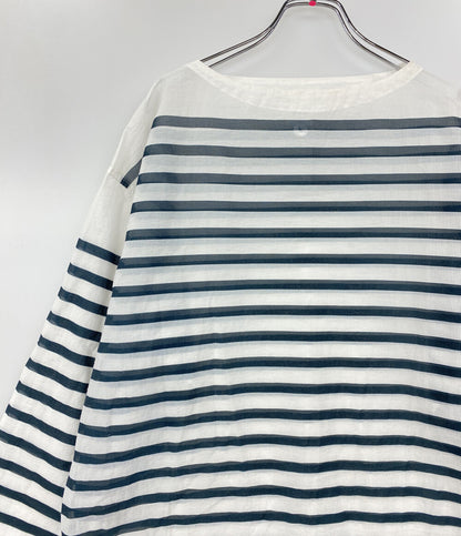 迷迭香 マンネンロウ メッシュシャツ バスクシャツ ボーダー MSH-2 レディース SIZE 3
