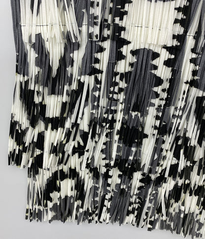 PLEATS PLEASE ノースリーブシャツ キャミソール フリンジ PP11-JK721 レディース SIZE 3 プリーツプリーズ