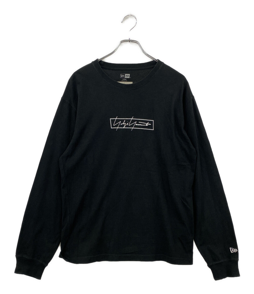 YOHJI YAMAMOTO×NEW ERA ニューエラ 長袖Ｔシャツ BOX LOGO PRINT LONG SLEEVE メンズ SIZE L ヨウジヤマモト