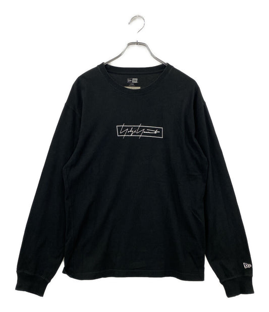 YOHJI YAMAMOTO×NEW ERA ニューエラ 長袖Ｔシャツ BOX LOGO PRINT LONG SLEEVE メンズ SIZE L ヨウジヤマモト