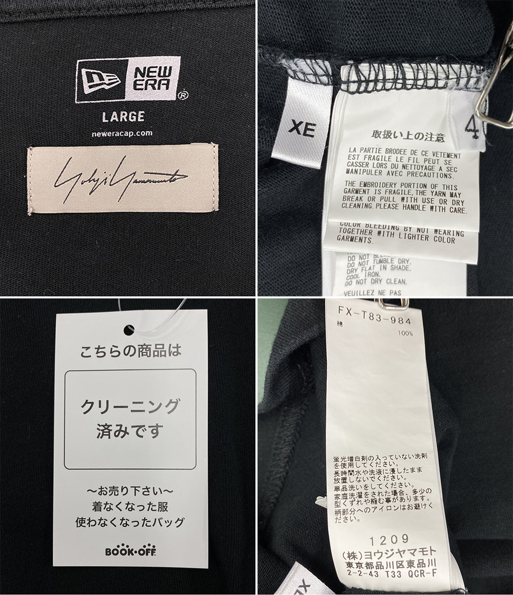 YOHJI YAMAMOTO×NEW ERA ニューエラ 長袖Ｔシャツ BOX LOGO PRINT LONG SLEEVE メンズ SIZE L ヨウジヤマモト