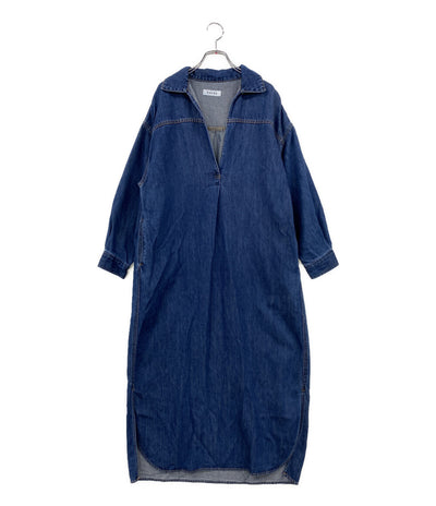 SACRA デニムワンピース Vネック 123110041 レディース SIZE 38 サクラ