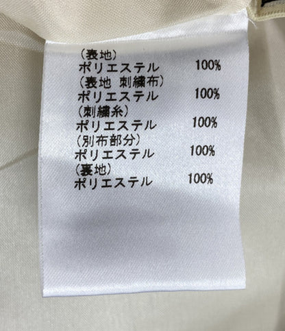 GRACE CONTINENTAL ノースリーブワンピース メッシュ 刺繍 3713 1201-2 レディース SIZE 36 グレースコンチネンタル