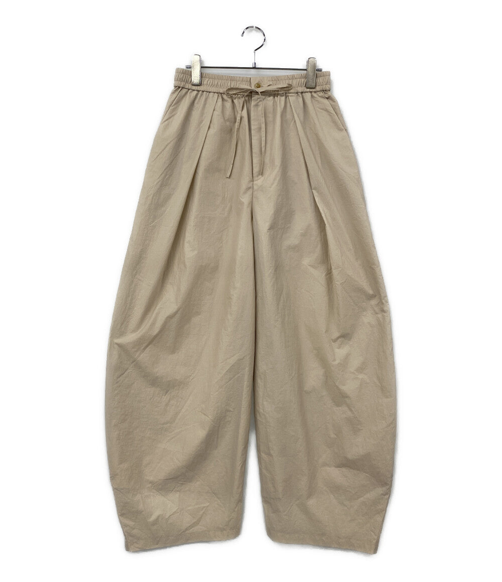 美品 CLANE パンツ CRINKLED SHEER NYLON PANTS 10110-7243 レディース SIZE 2 クラネ
