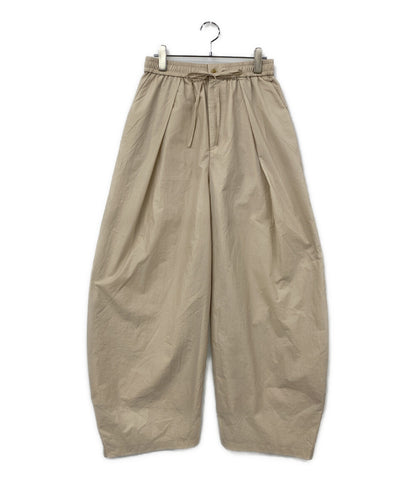 美品 CLANE パンツ CRINKLED SHEER NYLON PANTS 10110-7243 レディース SIZE 2 クラネ