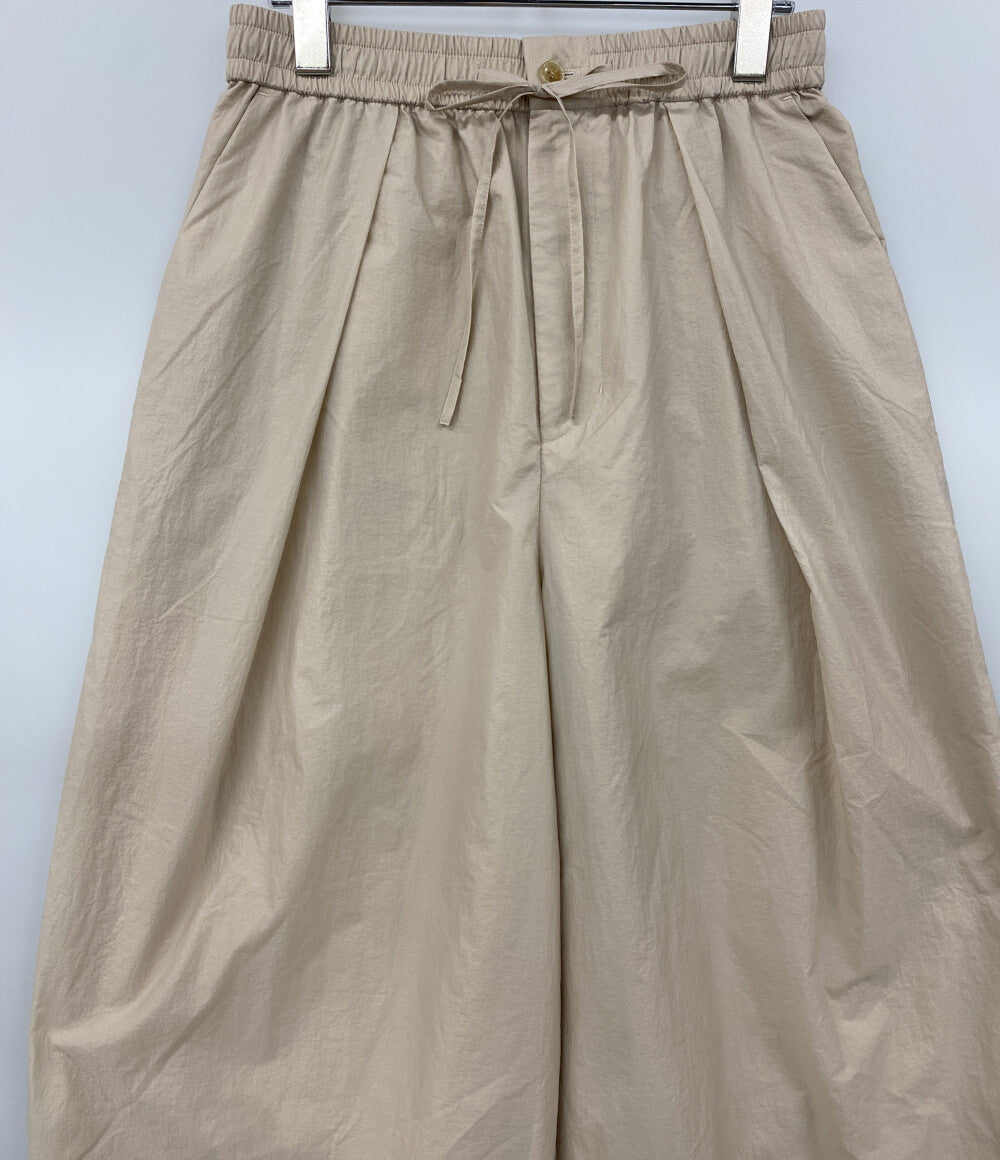 美品 CLANE パンツ CRINKLED SHEER NYLON PANTS 10110-7243 レディース SIZE 2 クラネ