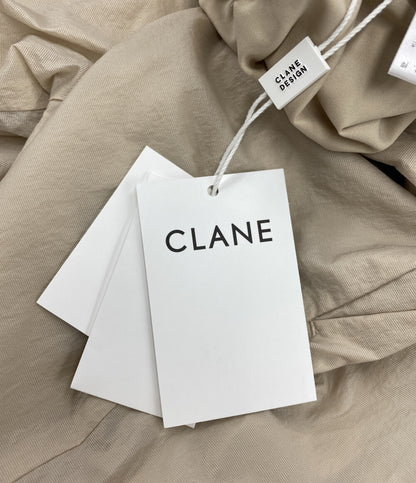 美品 CLANE パンツ CRINKLED SHEER NYLON PANTS 10110-7243 レディース SIZE 2 クラネ