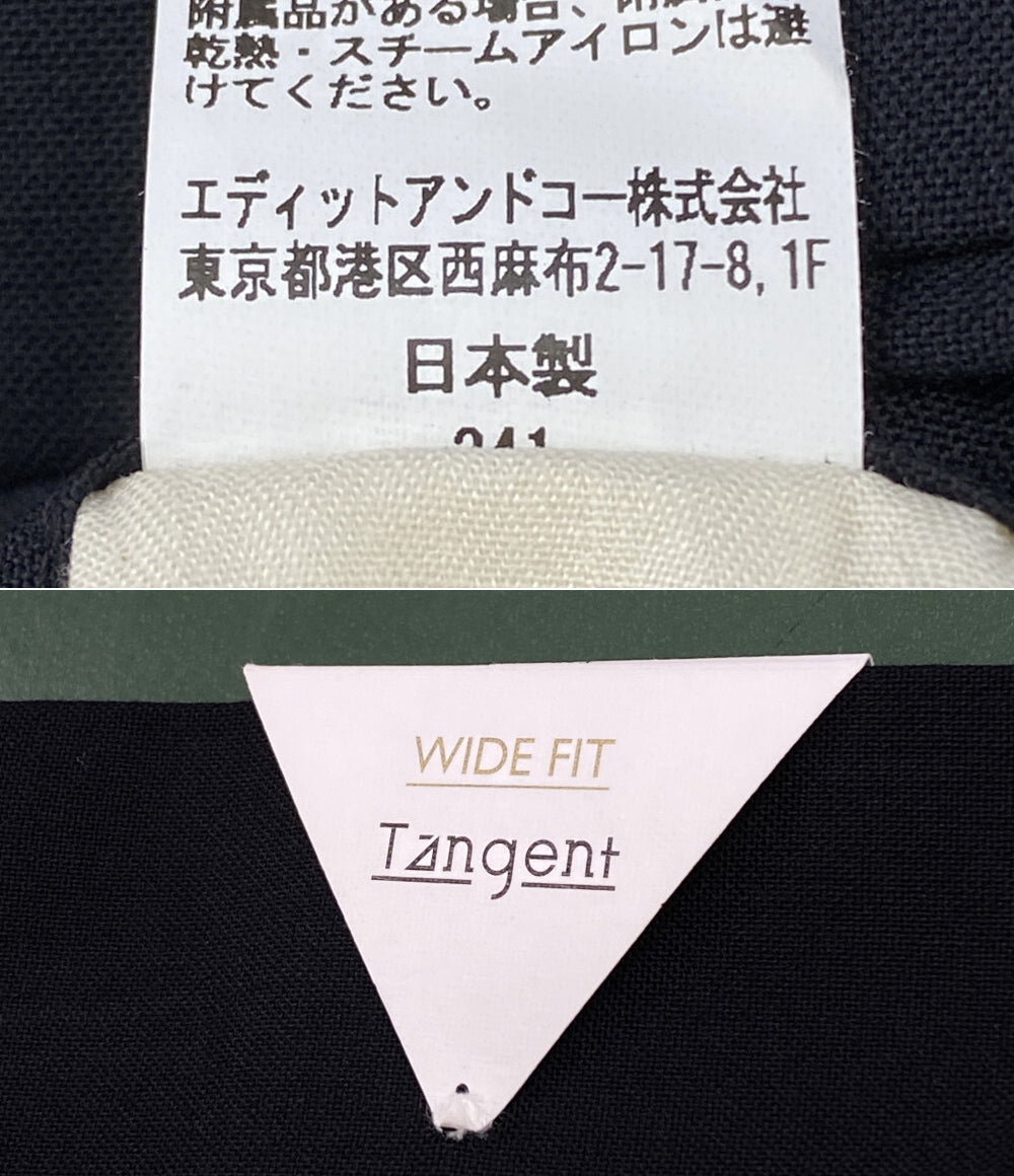 美品 TANGENT タンジェント パンツ ブラック Tan-02-P-24108 レディース SIZE 46