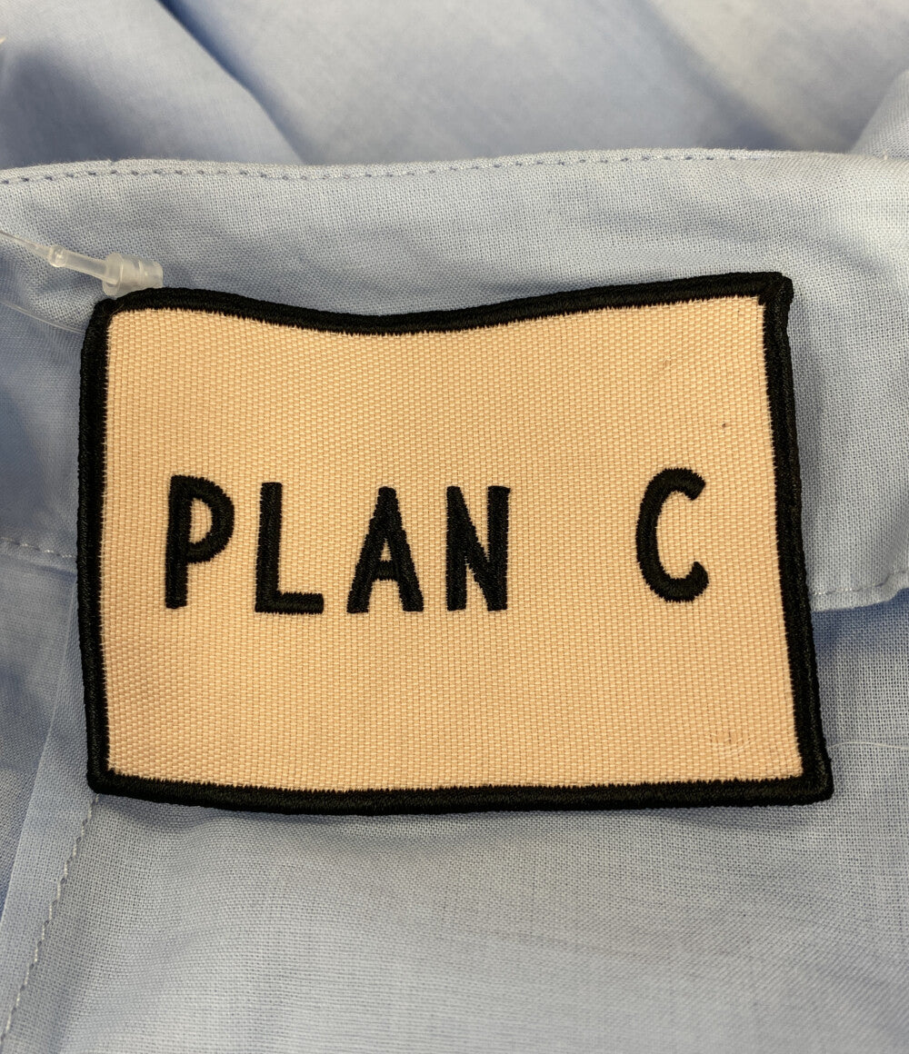 PLAN C スカート ブルー コットンアシメスカート GOCAF08FB0TC107 レディース SIZE 36 プラン シー