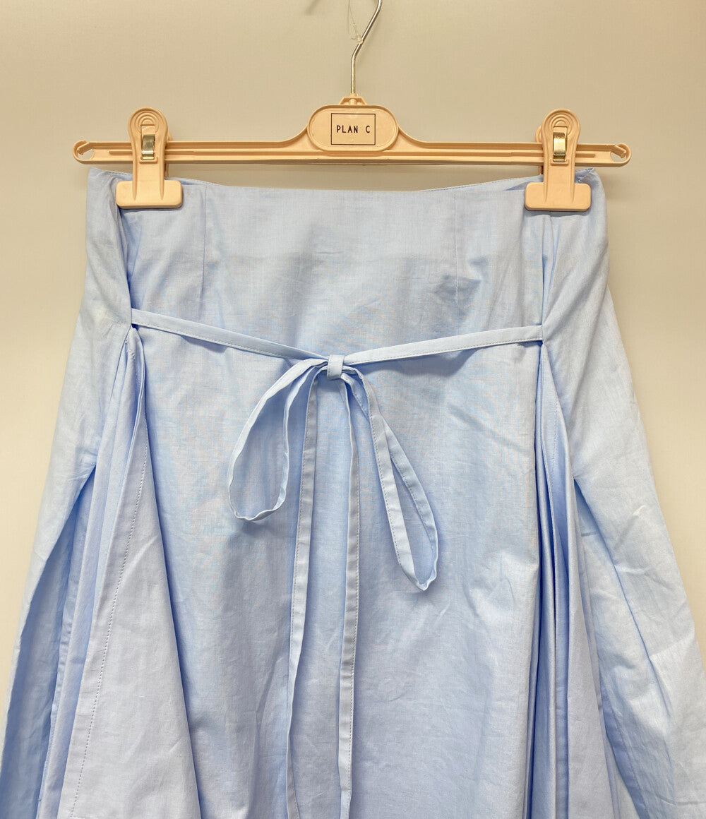 PLAN C スカート ブルー コットンアシメスカート GOCAF08FB0TC107 レディース SIZE 36 プラン シー