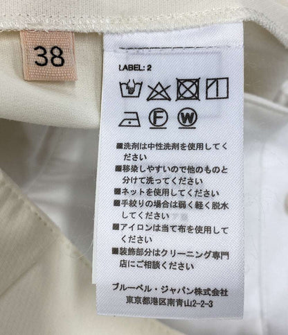 美品 PLAN C コットンクレープショーツ PNCAB56CC0TC109 レディース SIZE 38 プラン シー