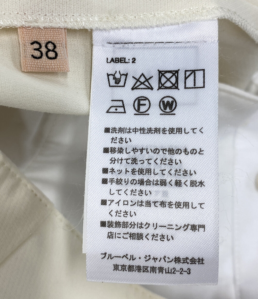 美品 PLAN C コットンクレープショーツ PNCAB56CC0TC109 レディース SIZE 38 プラン シー