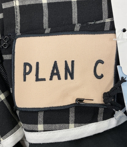 美品 PLAN C チェック柄ジャンプスーツ サロペット TUCAD58LNZTW042 レディース SIZE 42 プラン シー