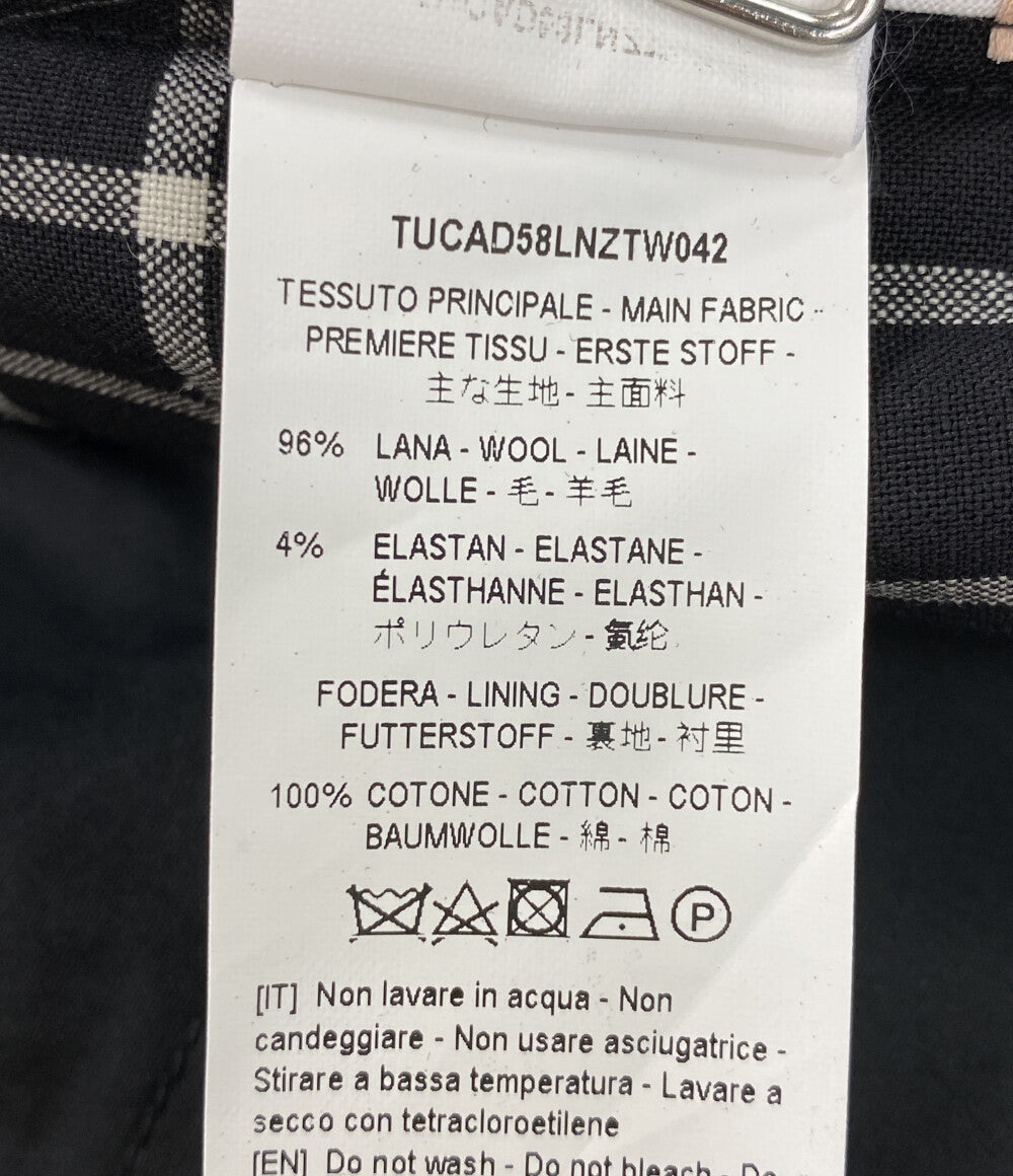 美品 PLAN C チェック柄ジャンプスーツ サロペット TUCAD58LNZTW042 レディース SIZE 42 プラン シー