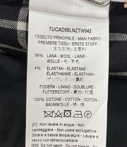 美品 PLAN C チェック柄ジャンプスーツ サロペット TUCAD58LNZTW042 レディース SIZE 42 プラン シー