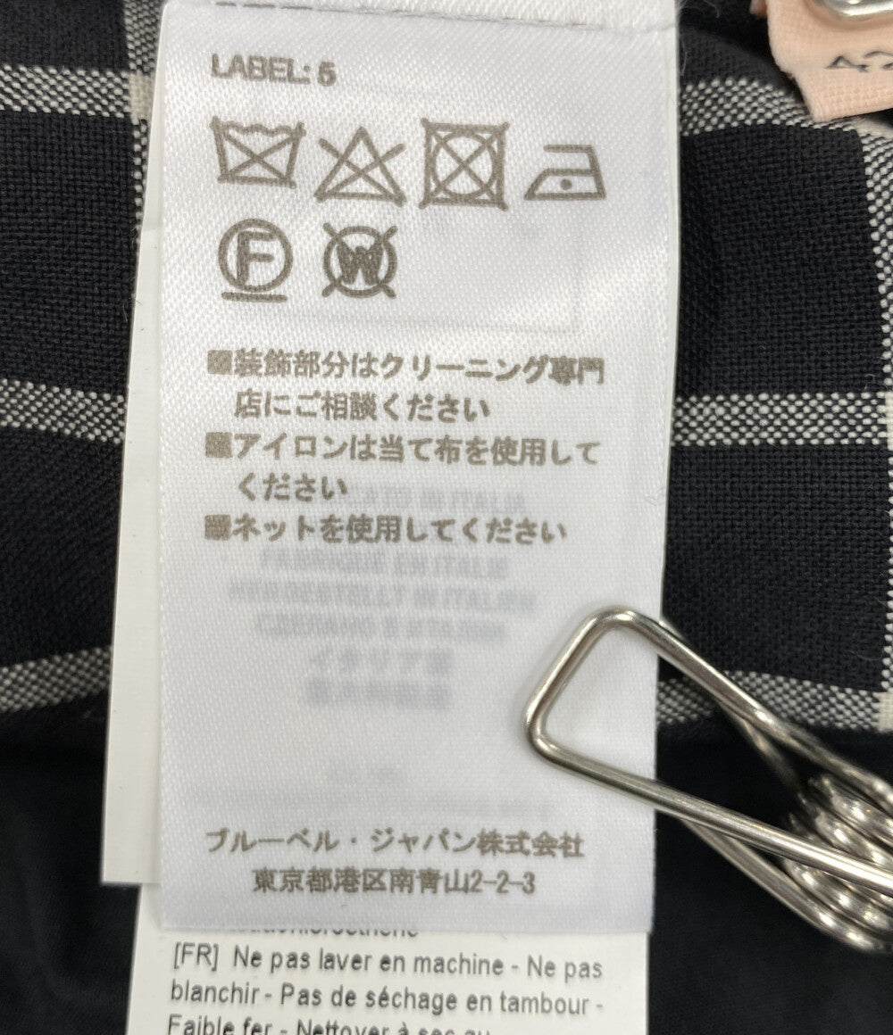 美品 PLAN C チェック柄ジャンプスーツ サロペット TUCAD58LNZTW042 レディース SIZE 42 プラン シー