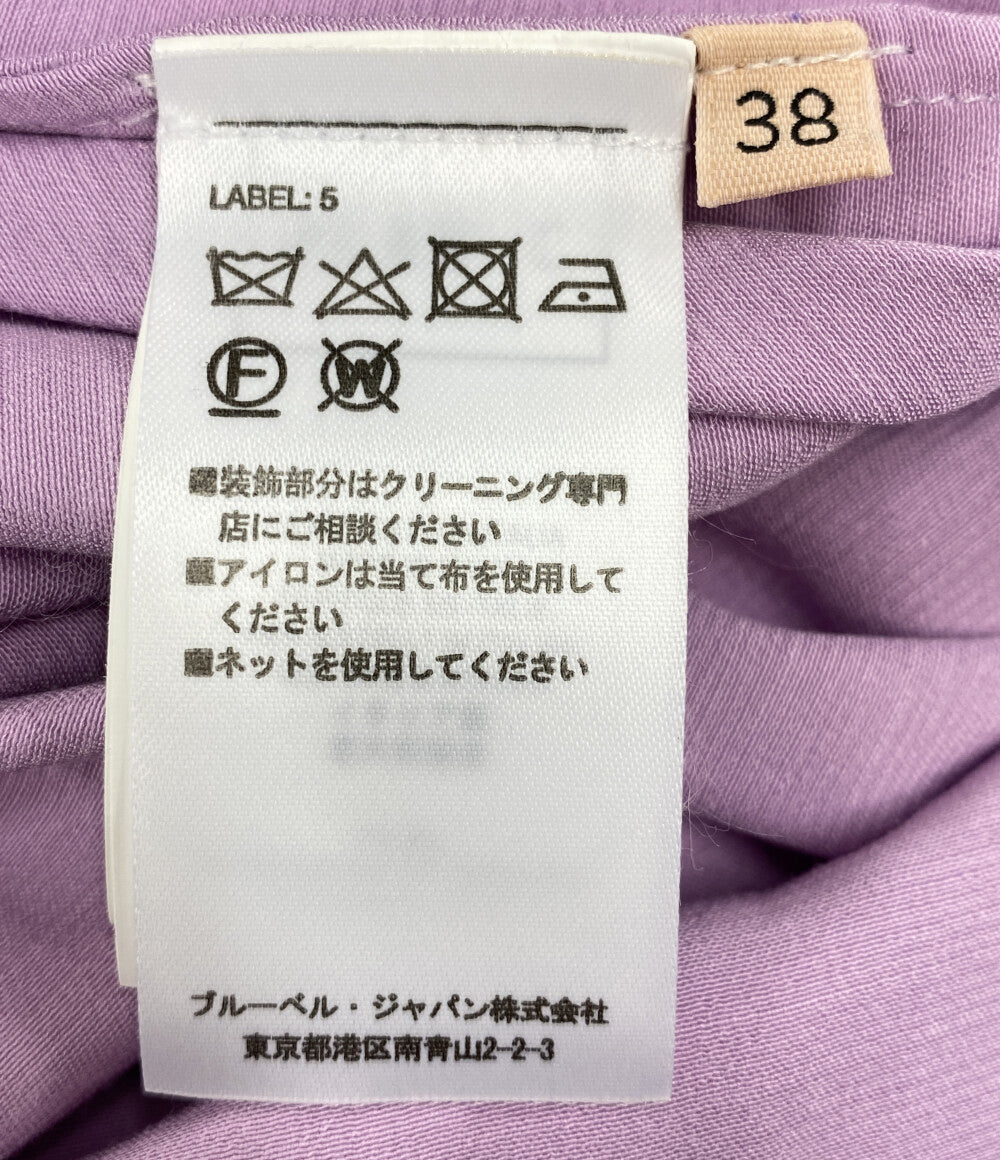 PLAN C サテンスリップドレス パープル ABCAF08NZ0TV019 レディース SIZE 38 プラン シー