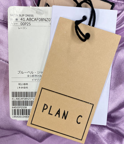 PLAN C サテンスリップドレス パープル ABCAF08NZ0TV019 レディース SIZE 38 プラン シー
