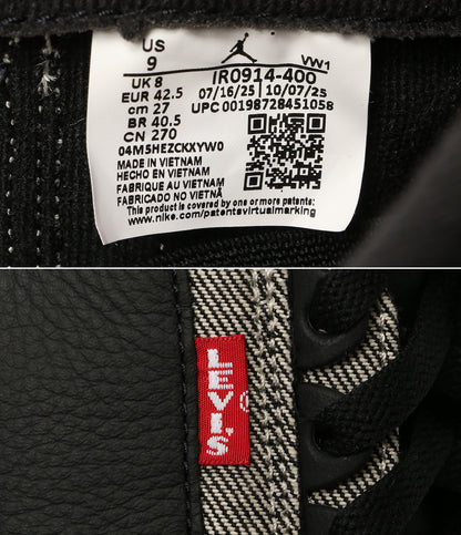 美品 NIKE×LEVI'S リーバイス スニーカー AIR JORDAN 3 RTR LSC BLK SP IR0914-400 メンズ SIZE 27cm ナイキ