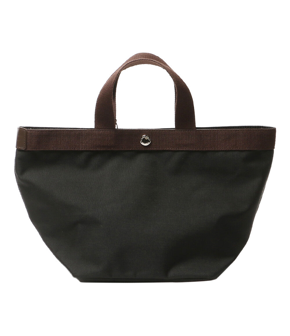 美品 HERVE Chapelier ハンドバッグ 舟型トートバッグ ノワール×モカ 707C レディース エルベシャプリエ