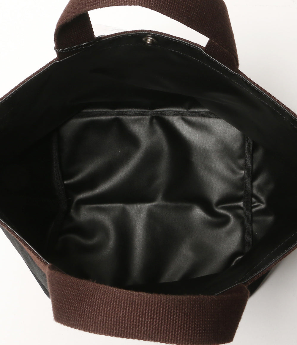 美品 HERVE Chapelier ハンドバッグ 舟型トートバッグ ノワール×モカ 707C レディース エルベシャプリエ
