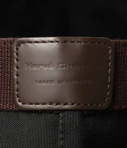 美品 HERVE Chapelier ハンドバッグ 舟型トートバッグ ノワール×モカ 707C レディース エルベシャプリエ