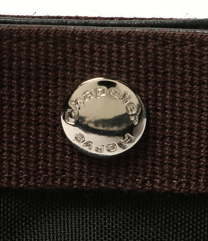 美品 HERVE Chapelier ハンドバッグ 舟型トートバッグ ノワール×モカ 707C レディース エルベシャプリエ