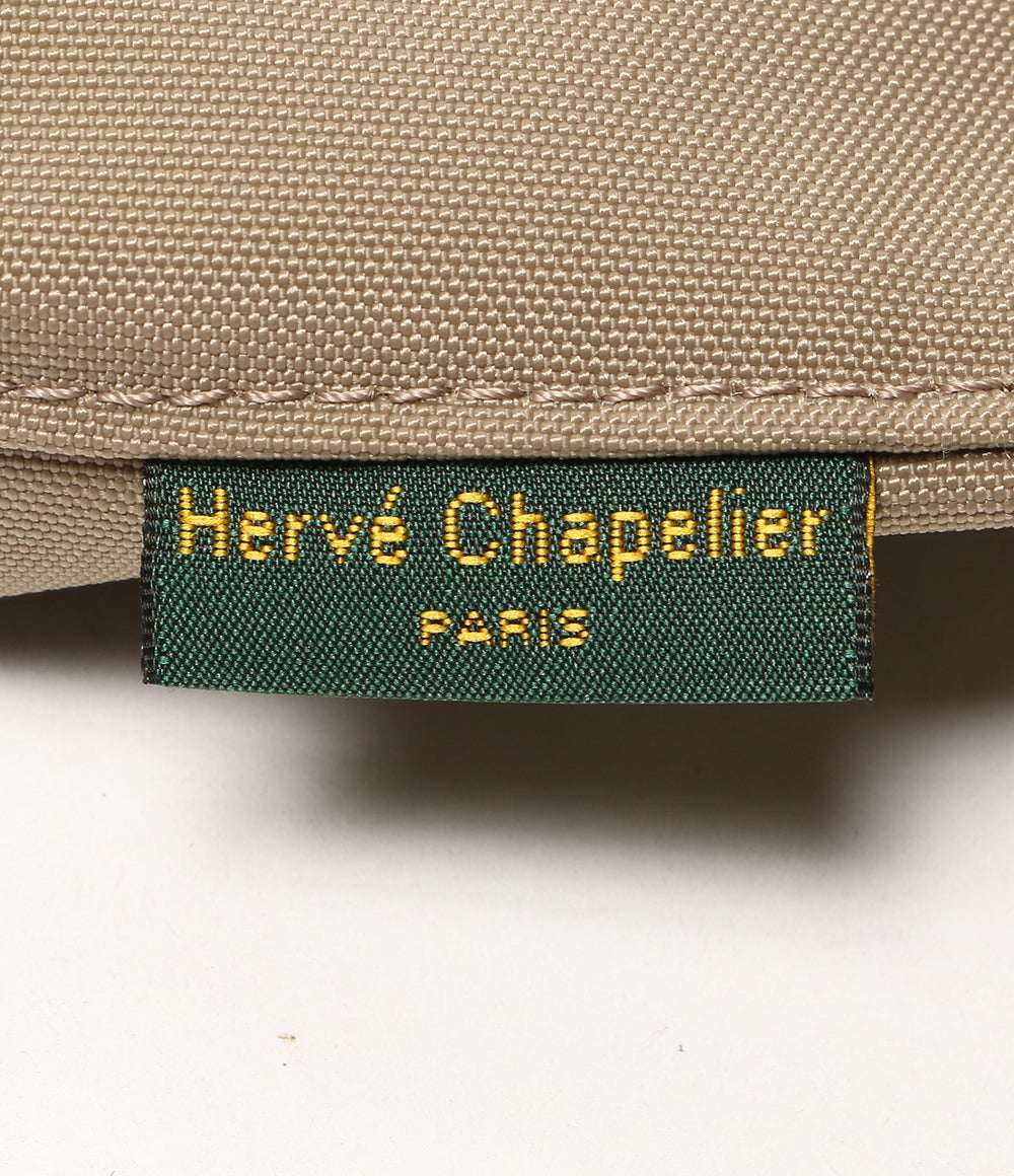 HERVE Chapelier ナイロンスクエアショルダーバッグM マスティック×シルバー 1752N レディース エルベシャプリエ