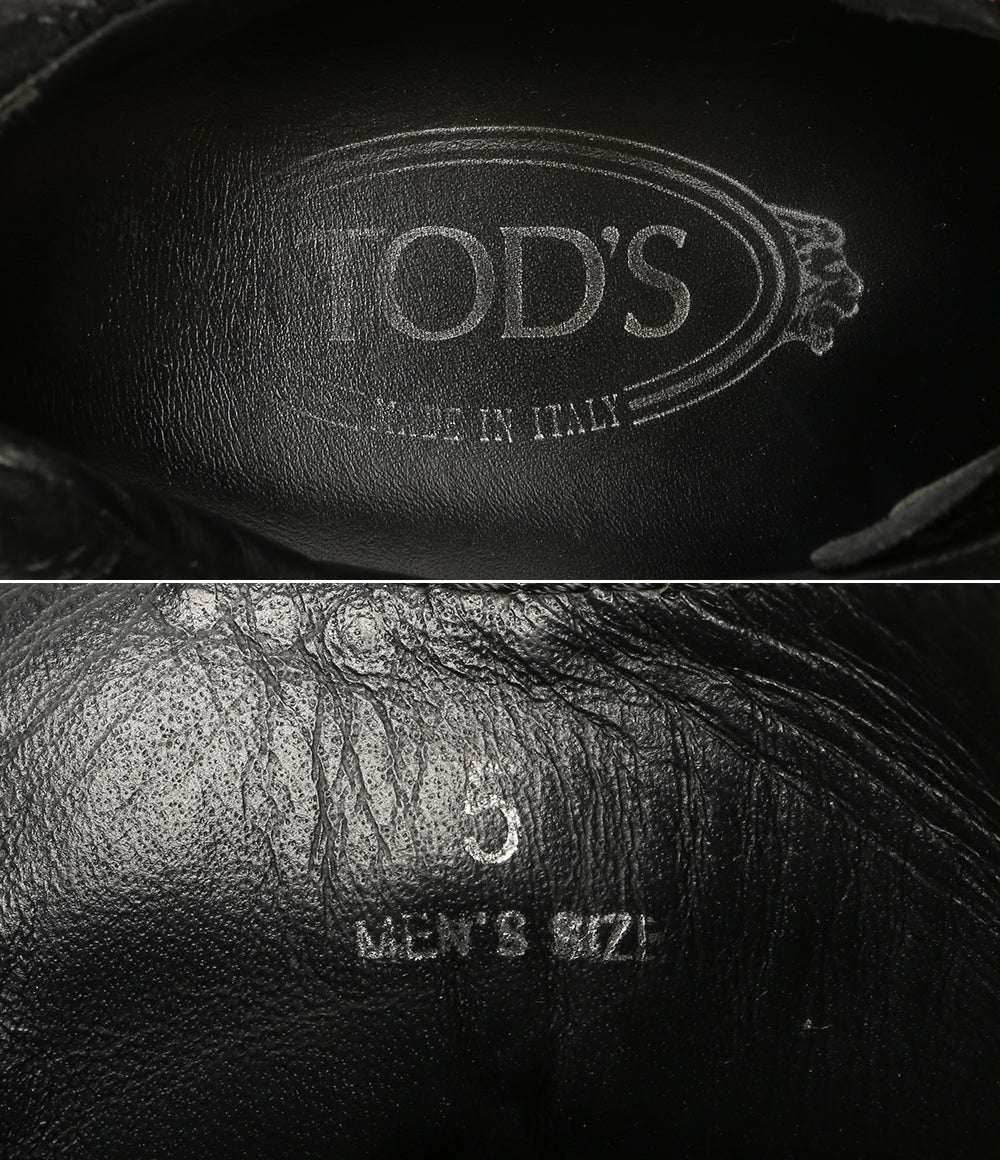 TOD'S スニーカー スウェード ブラック メンズ SIZE 5 トッズ