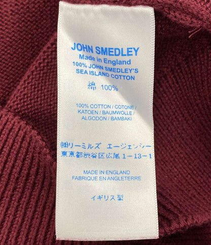 JOHN SMEDLEY ニット ボルドー メンズ SIZE S ジョンスメドレー