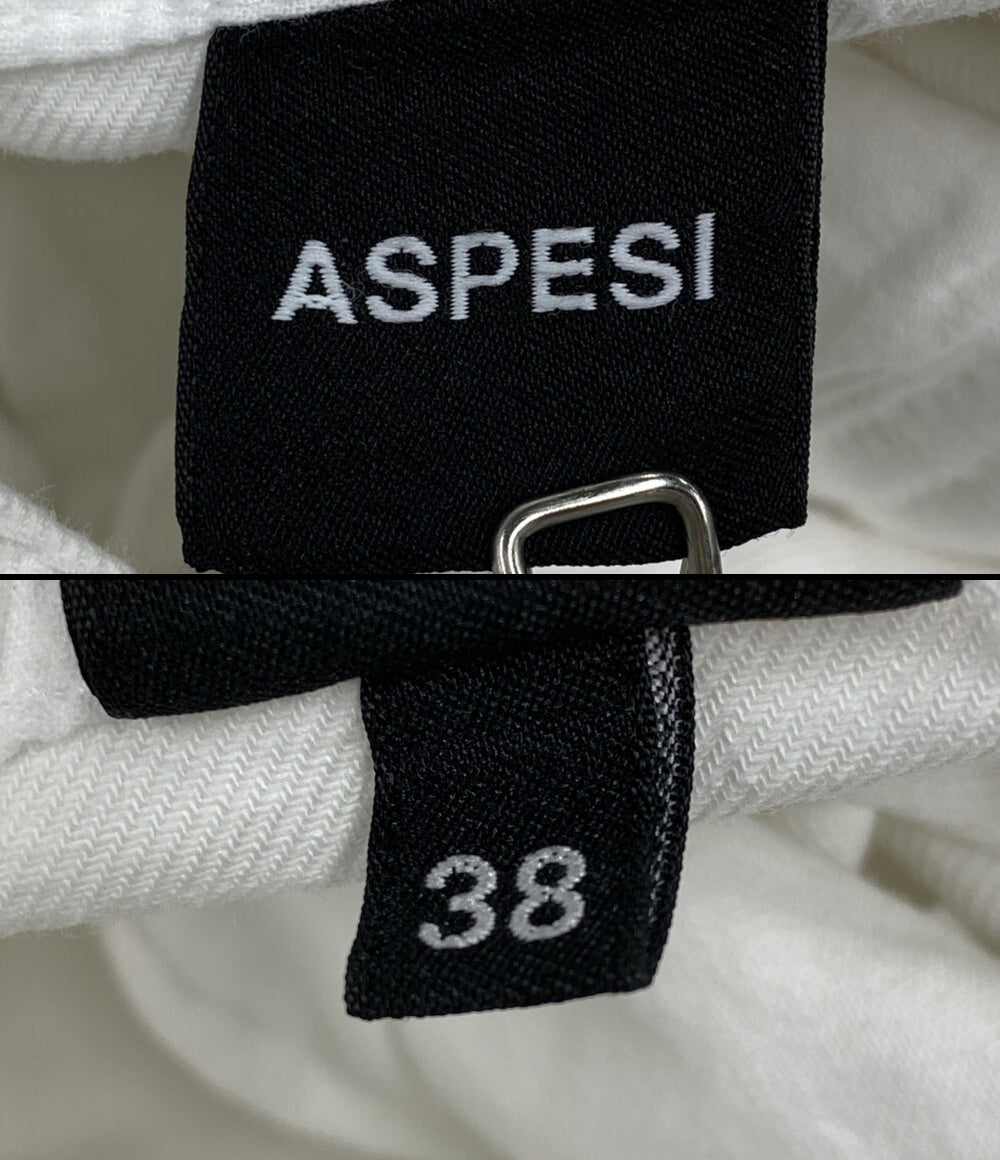 ASPESI パンツ ホワイト コットン レディース SIZE 38 アスペジ