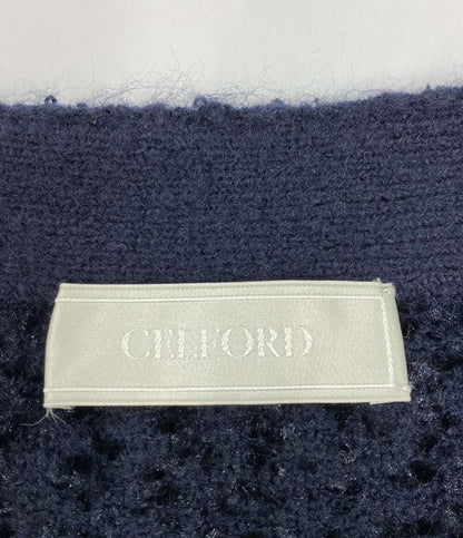 CELFORD ニットセットアップ ネイビー ツイード CWN0235034 レディース SIZE 38 セルフォード