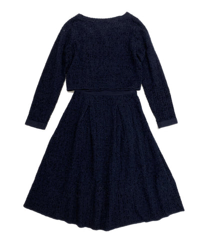 CELFORD ニットセットアップ ネイビー ツイード CWN0235034 レディース SIZE 38 セルフォード
