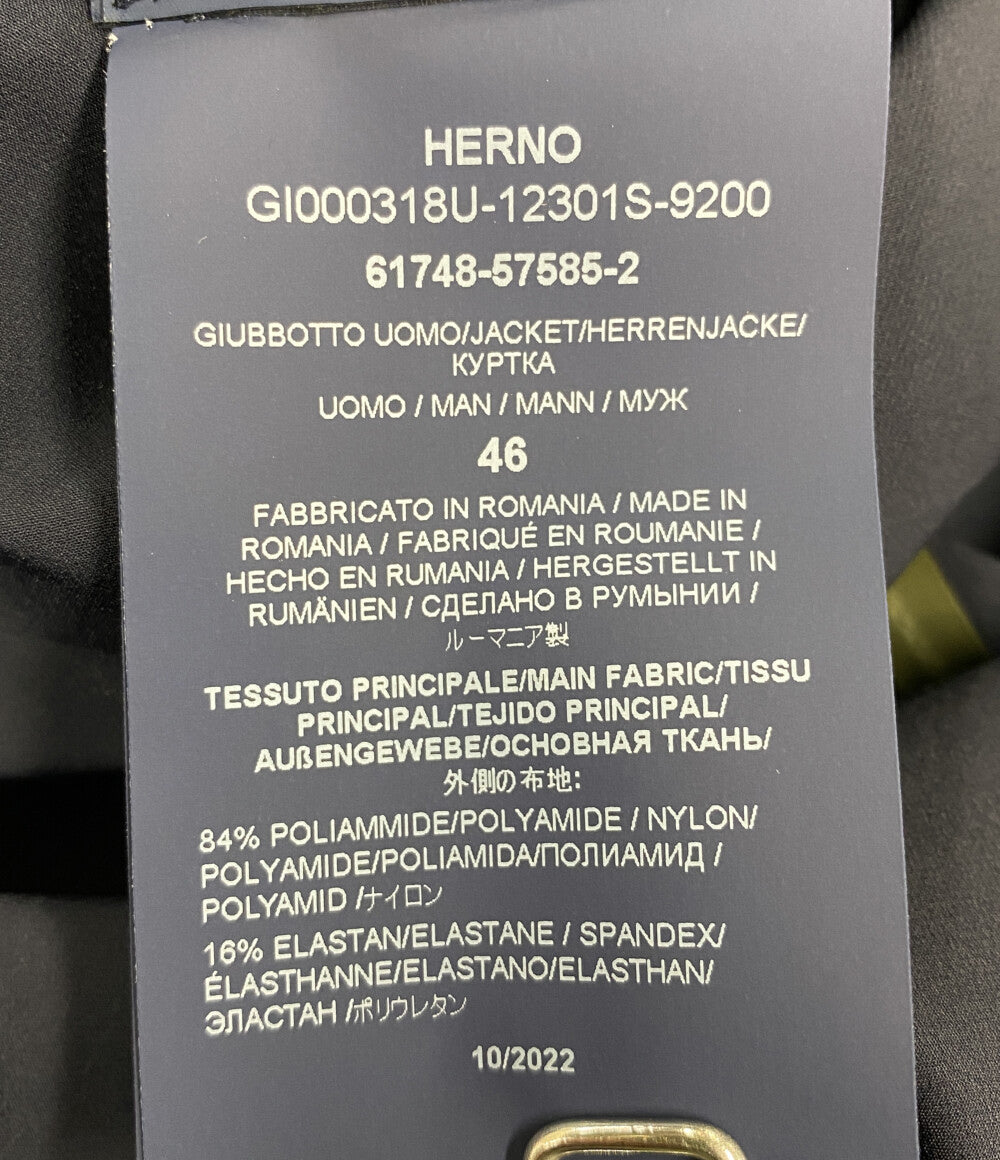 HERNO シャツジャケット ネイビー GI000318U メンズ SIZE 46 ヘルノ