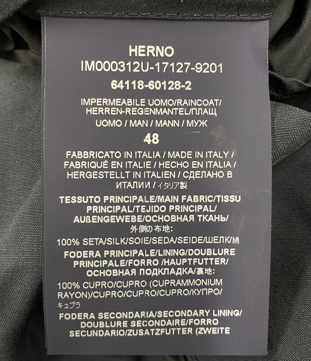 HERNO ステンカラーコート IM000312U ブルー メンズ SIZE 48 ヘルノ
