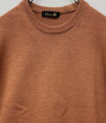 美品 Drawer 天竺ショートスリーブニット オレンジ 6518-106-0470 レディース SIZE - ドゥロワー