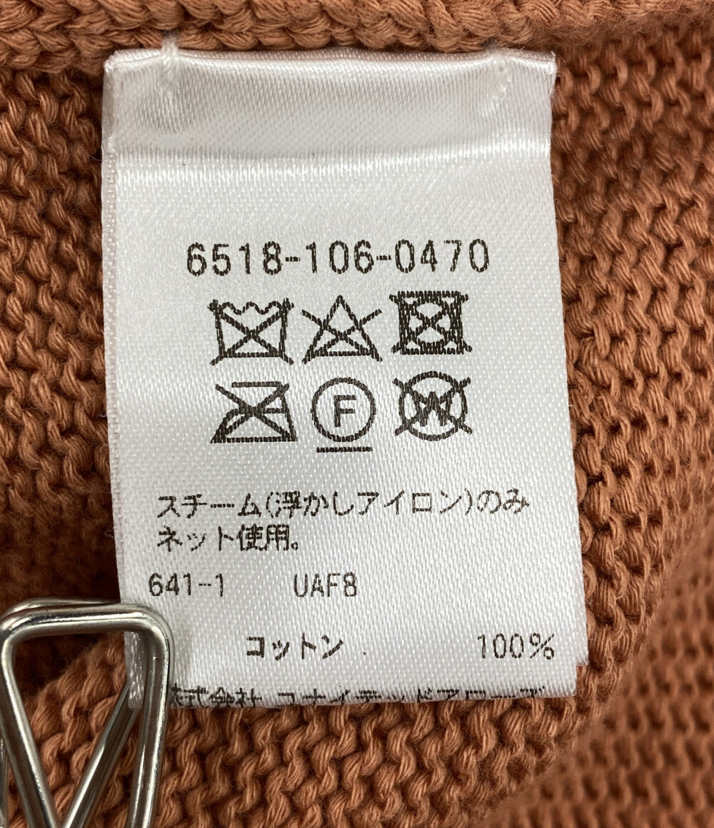 美品 Drawer 天竺ショートスリーブニット オレンジ 6518-106-0470 レディース SIZE - ドゥロワー