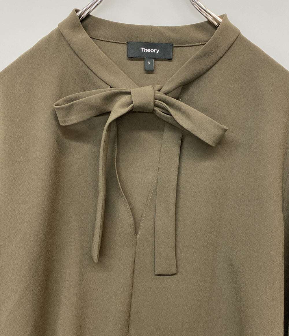 美品 theory ボウタイブラウス 20AW レディース SIZE S セオリー