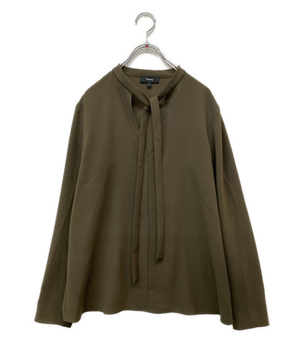 美品 theory ボウタイブラウス 20AW レディース SIZE S セオリー