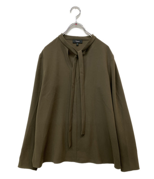 美品 theory ボウタイブラウス 20AW レディース SIZE S セオリー